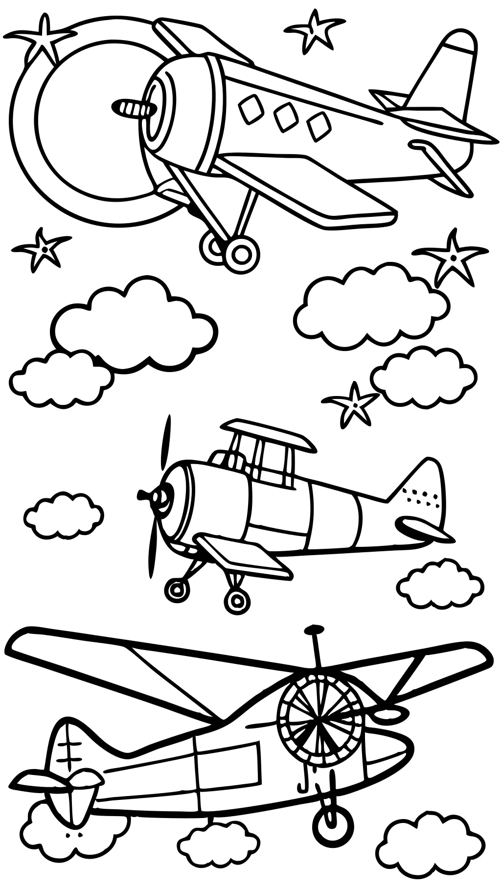 coloriages avions